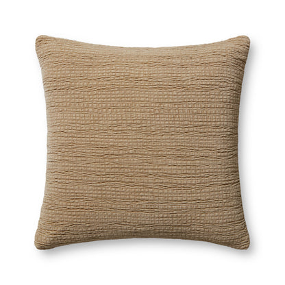 Magnolia Home by Joanna Gaines x Loloi Gale PMH0050 Latte 22'' x 22'' Pillow