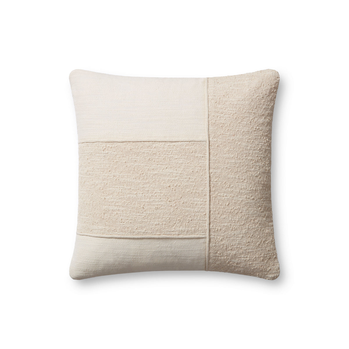 Magnolia Home by Joanna Gaines x Loloi  PMH0060 Ivory Pillow