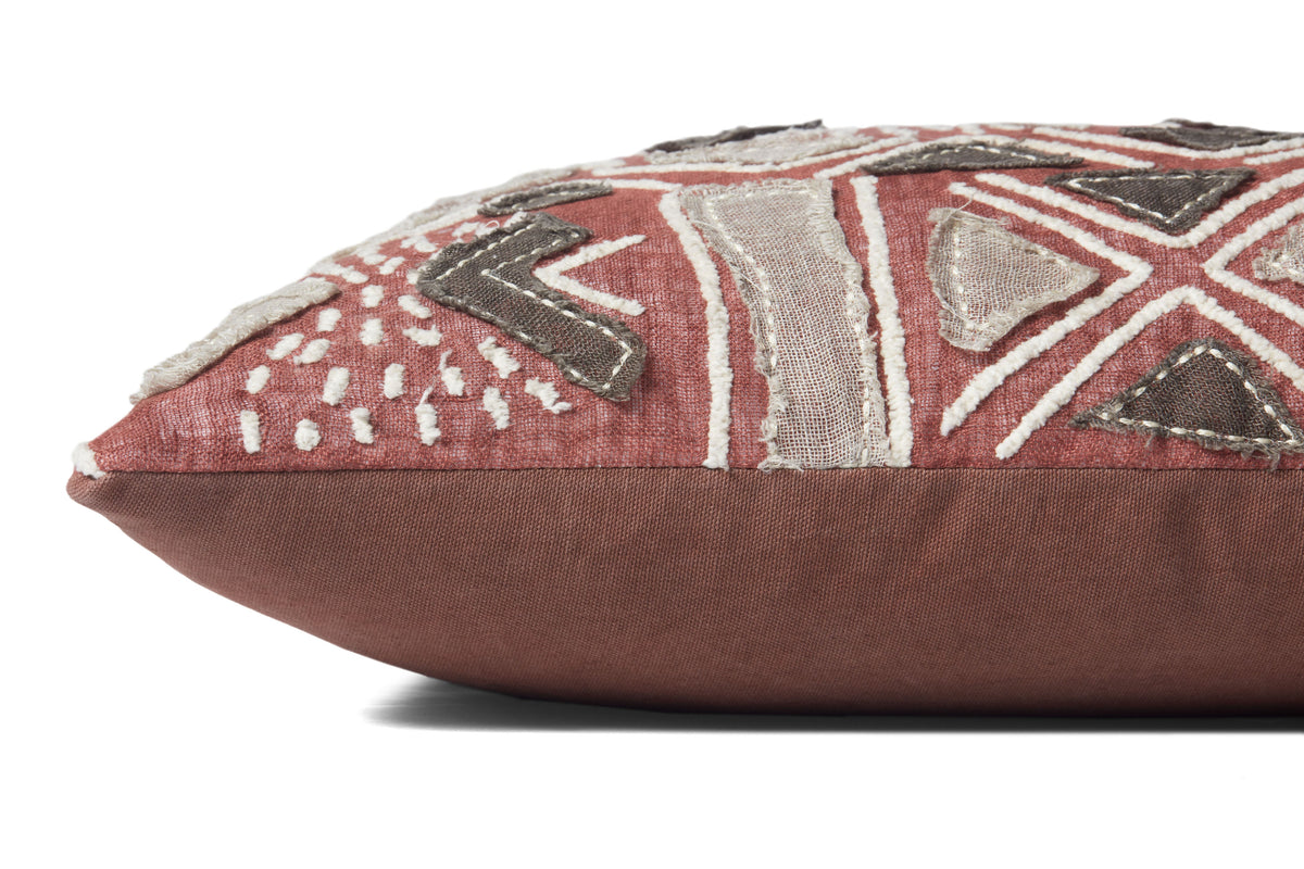 Rust / Multi 18" x 18" Pillow