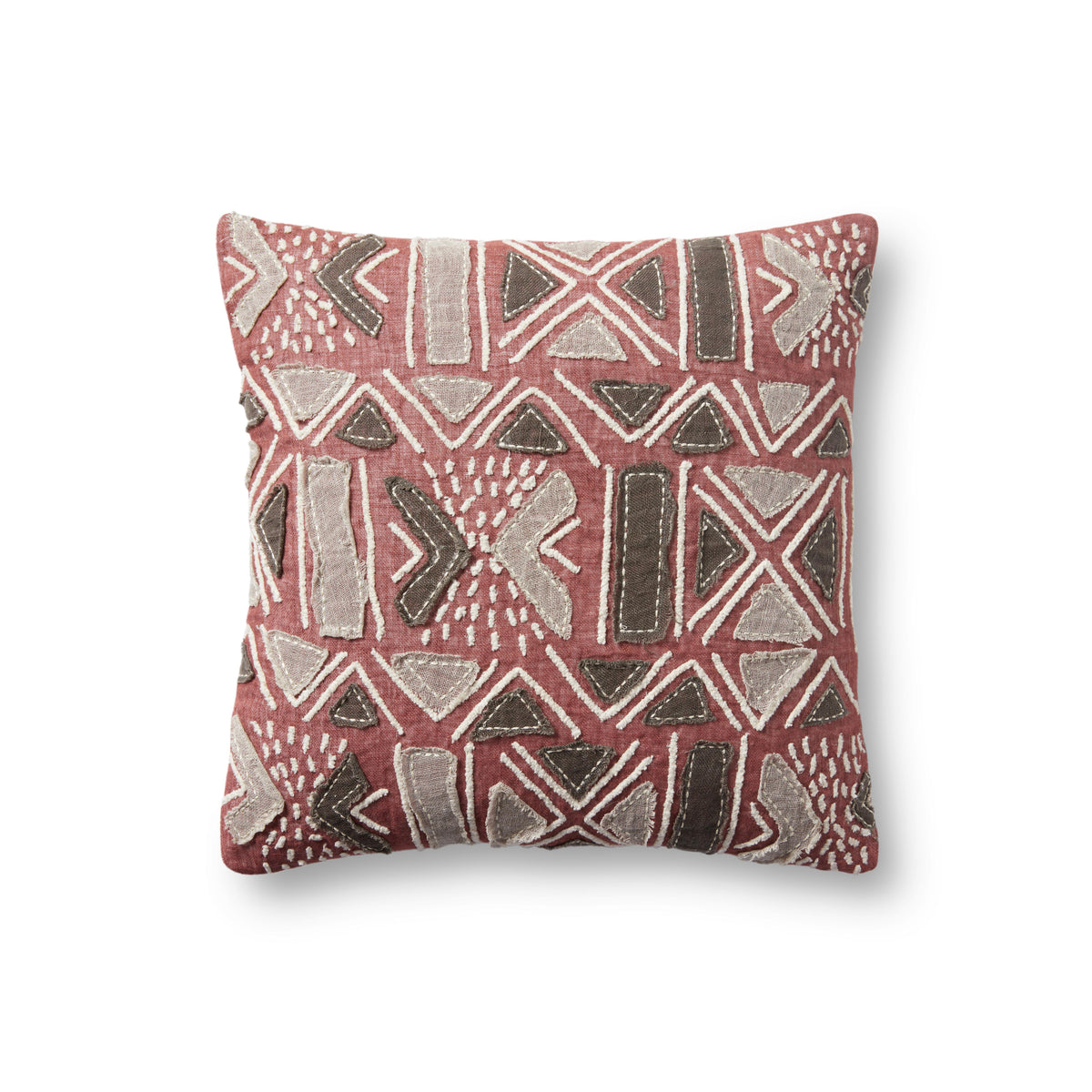 Rust / Multi 18" x 18" Pillow