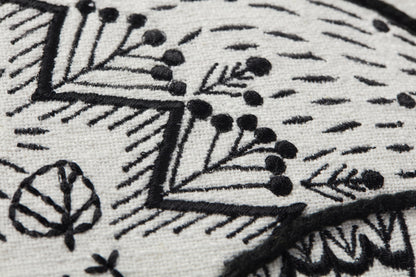Black / Natural 18" x 18" Pillow
