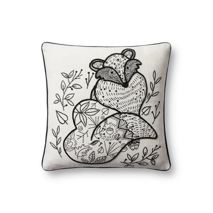 Black / Natural 18" x 18" Pillow