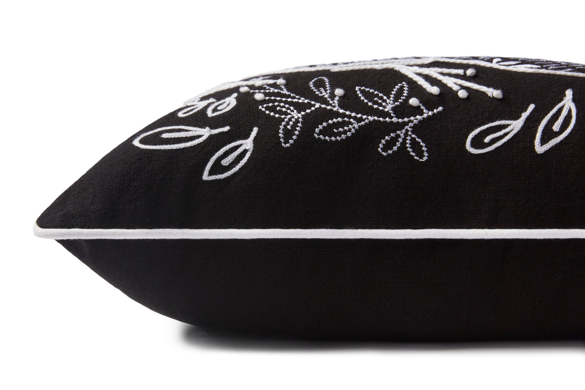 Black 13" x 21" Pillow