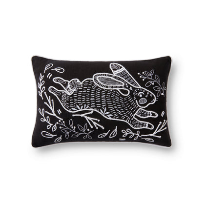 Black 13" x 21" Pillow