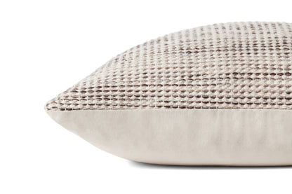 Amber Lewis X Loloi Morro Natural / Grey 22'' X 22'' Pillow