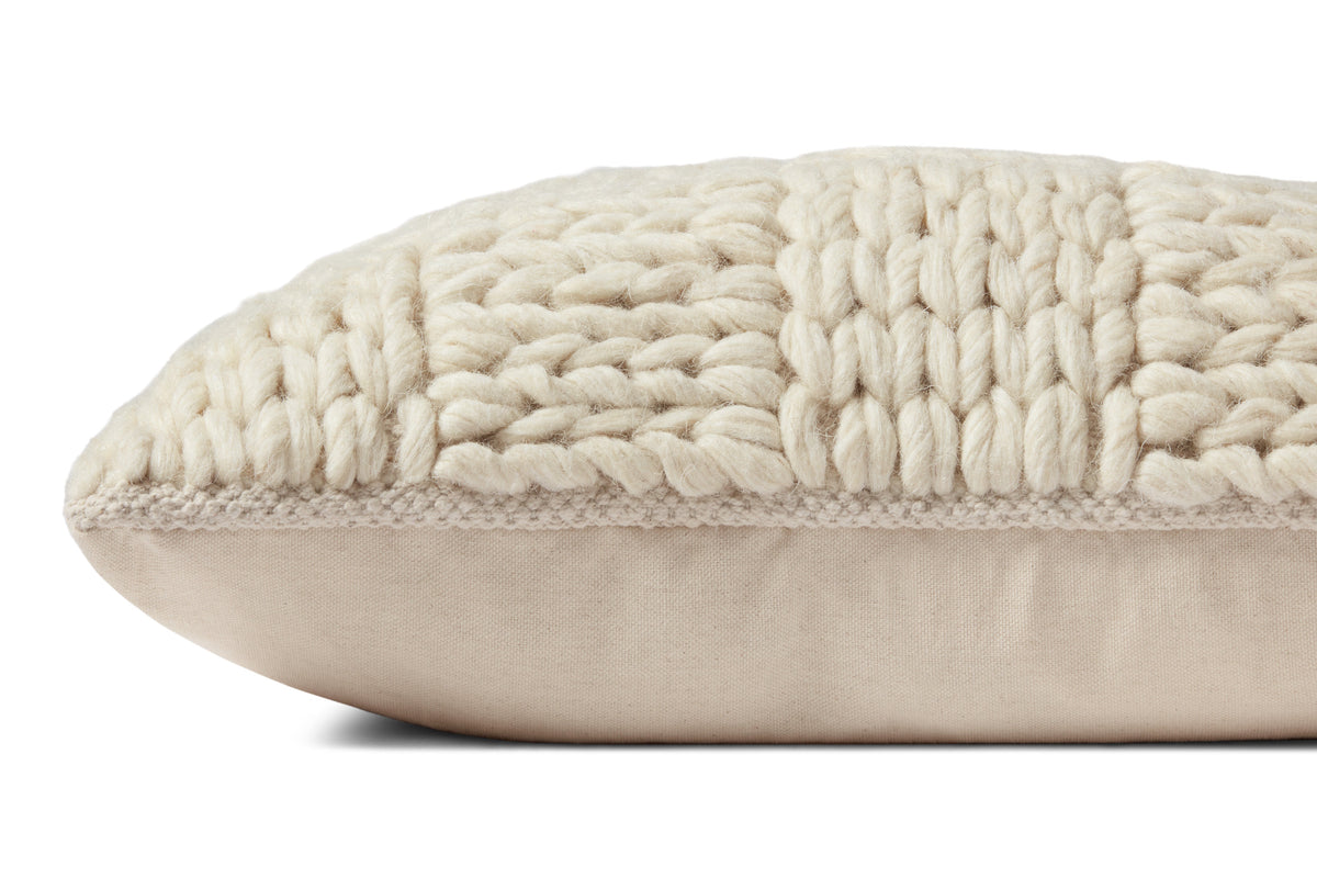 Magnolia Home by Joanna Gaines x Loloi Avery PMH0061 Natural Pillow