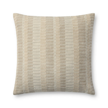 Brigette Romanek PBR0002 Natural / Ivory 22'' x 22'' Cover Only Pillow