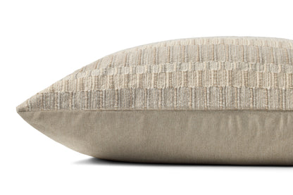 Brigette Romanek PBR0002 Natural / Ivory 22'' x 22'' Cover Only Pillow