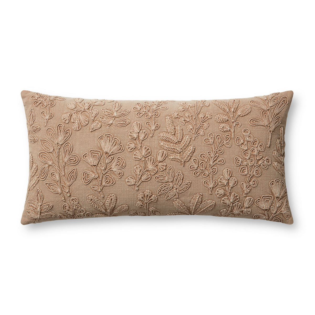 Magnolia Home by Joanna Gaines x Loloi  PMH0054 Natural 12'' x 27'' Pillow