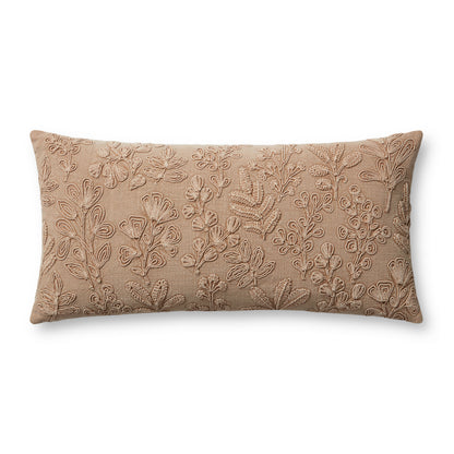Magnolia Home by Joanna Gaines x Loloi  PMH0054 Natural 12'' x 27'' Pillow