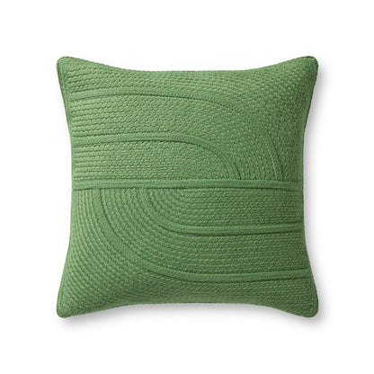 Loloi Green 20'' x 20'' Cover w/Poly Pillow