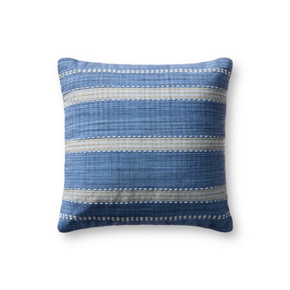 Magnolia Home by Joanna Gaines x Loloi Dennis Blue 18'' x 18'' Pillow