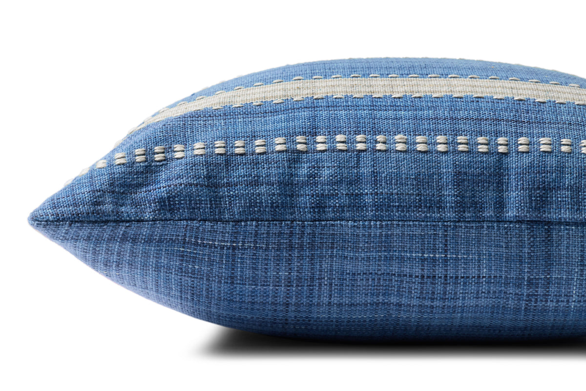 Magnolia Home by Joanna Gaines x Loloi Dennis Blue 18'' x 18'' Pillow