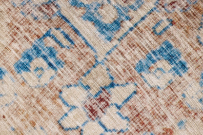 Loloi LPF211 Blue / Tangerine 18x 18 x 20 Pouf