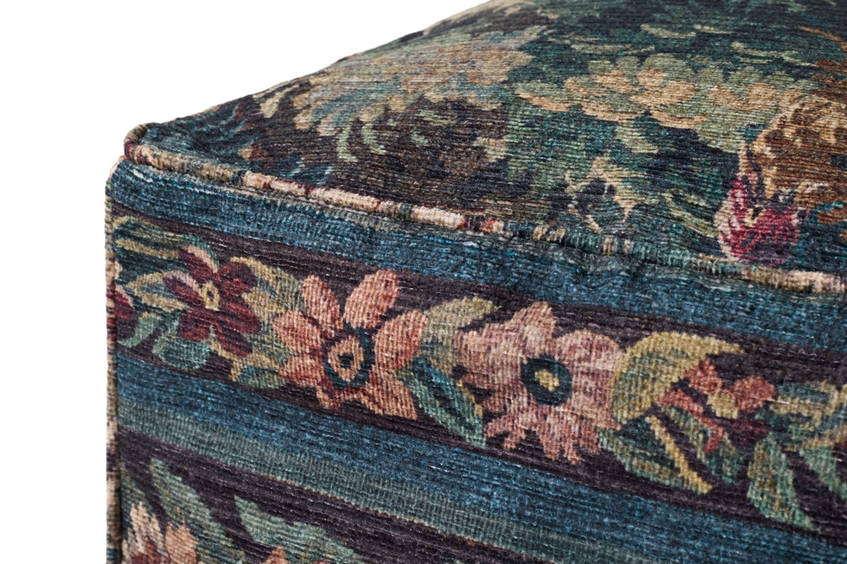 Loloi LPF0045 Blue / Multi Pouf