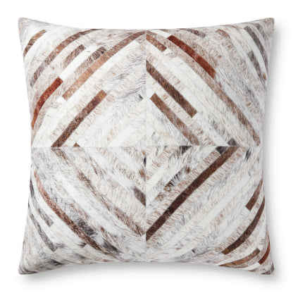 Loloi P0900 Grey / Multi 36 x 36 x 6 Floor Pillow