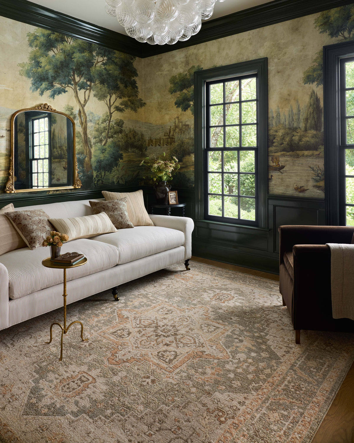 Chris Loves Julia x Loloi Palma 18" x 18" Sample Rug