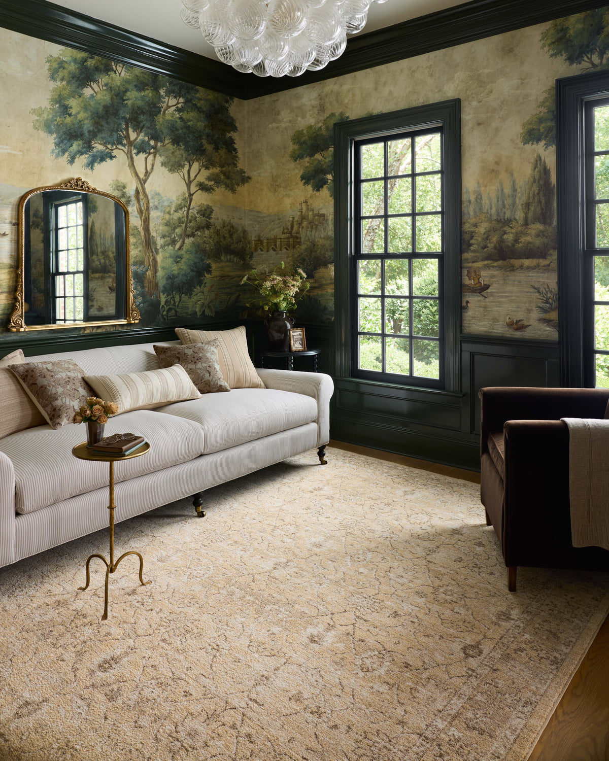 Chris Loves Julia x Loloi Palma 18" x 18" Sample Rug