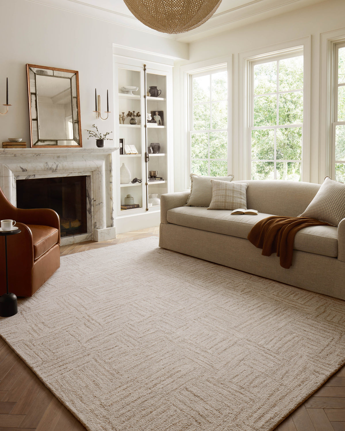 Chris Loves Julia x Loloi Polly 18" x 18" Sample Rug
