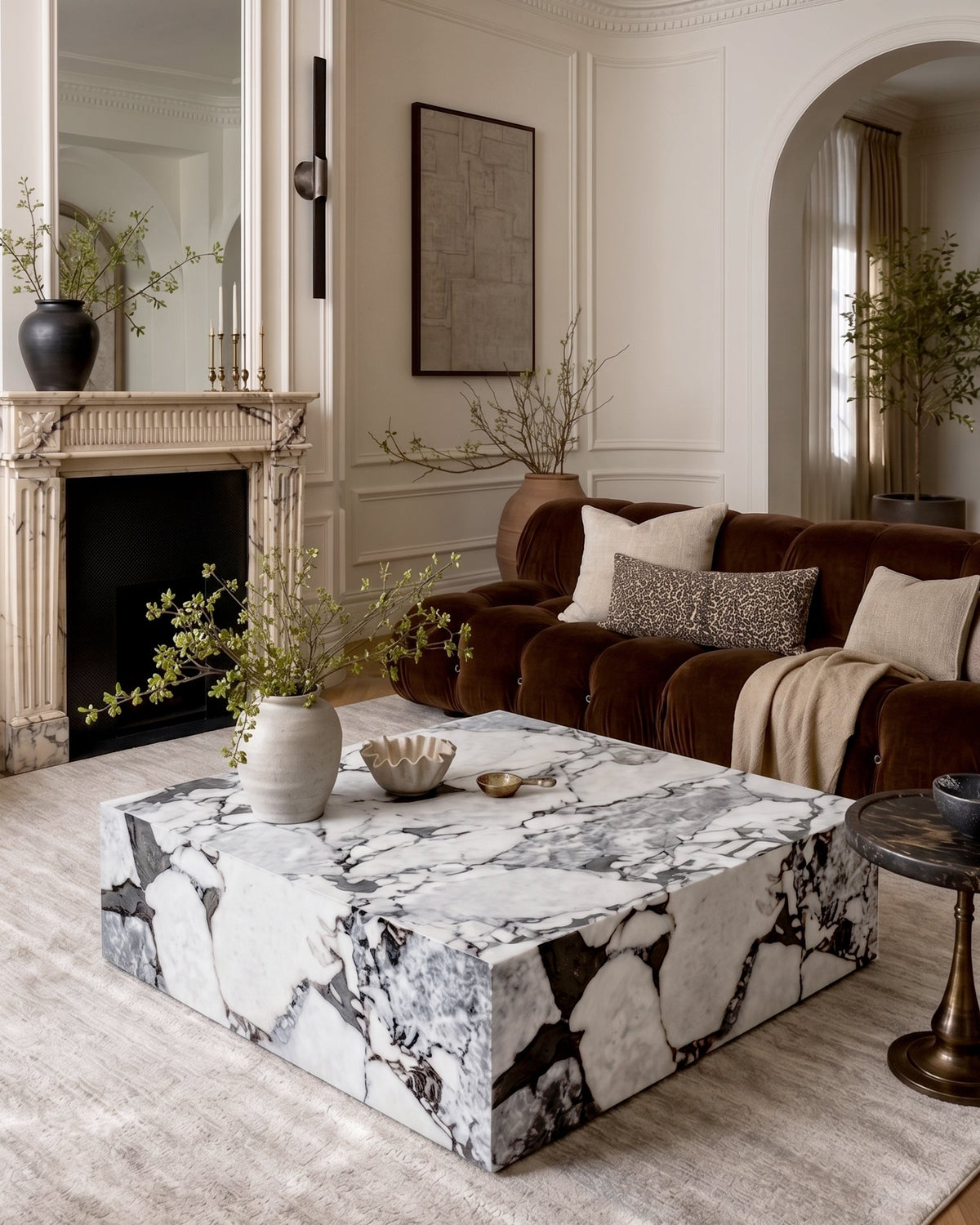 Plinth Square Coffee Table – Modern Minimalist Centerpiece for Stylish Living Spaces