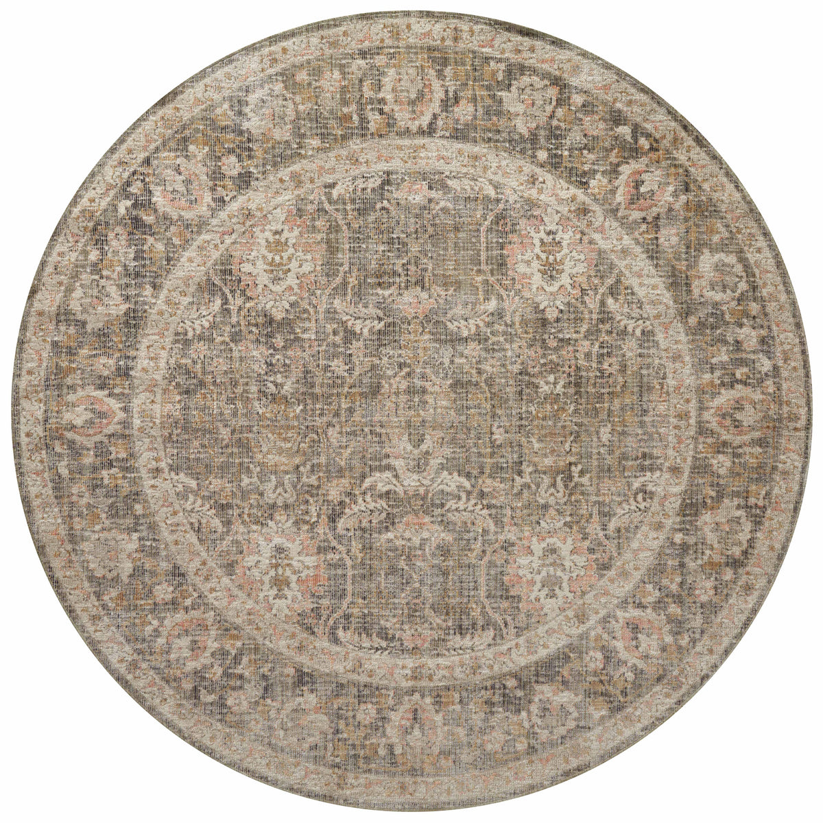 Chris Loves Julia x Loloi Rosemarie 3'-2" x 3'-2" Round Accent Rug