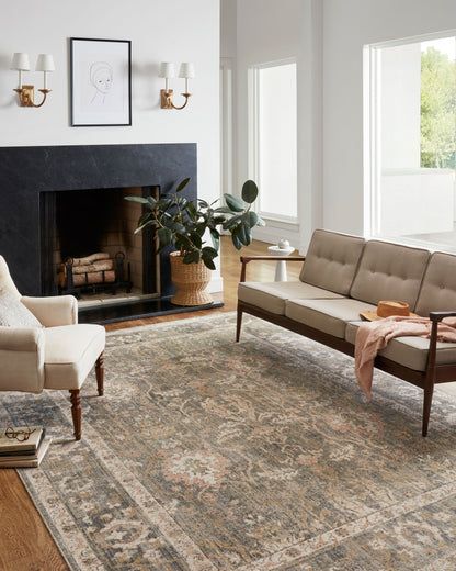Chris Loves Julia x Loloi Rosemarie 3'-2" x 3'-2" Round Accent Rug