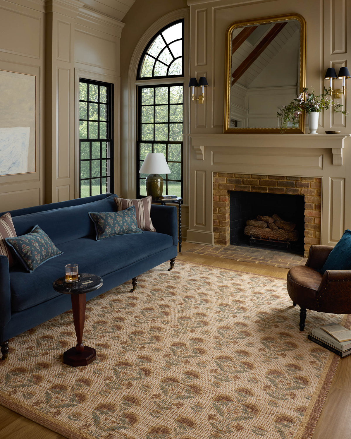 Chris Loves Julia x Loloi Rue 18" x 18" Sample Rug