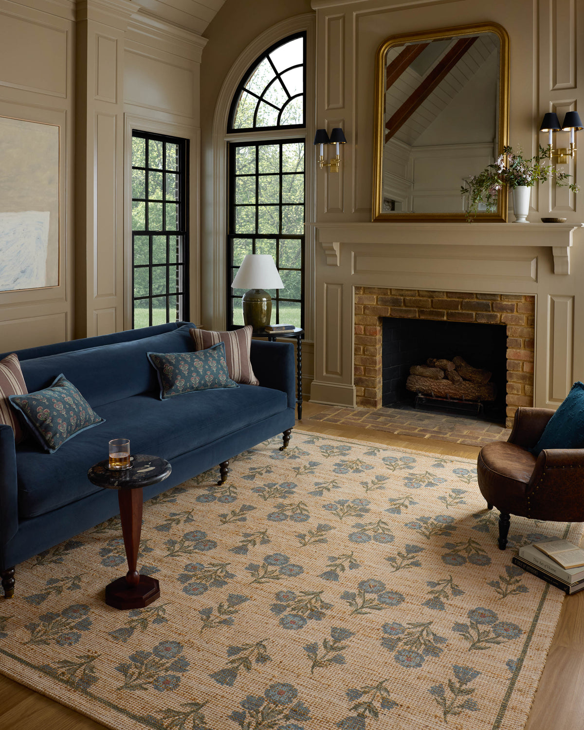 Chris Loves Julia x Loloi Rue 18" x 18" Sample Rug