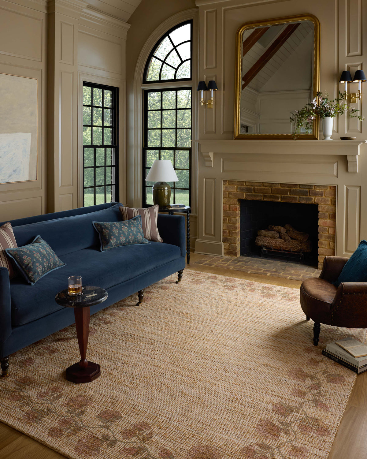 Chris Loves Julia x Loloi Rue 18" x 18" Sample Rug