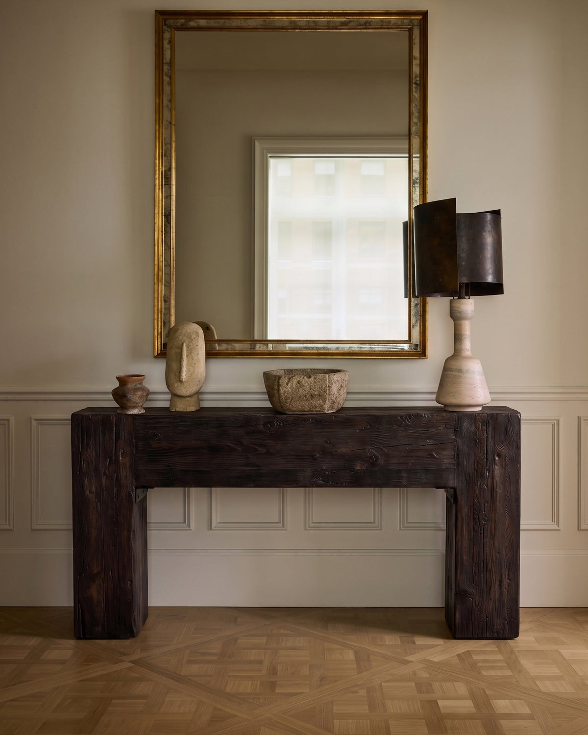 Wabi-Sabi Style Console Table for Timeless Elegance