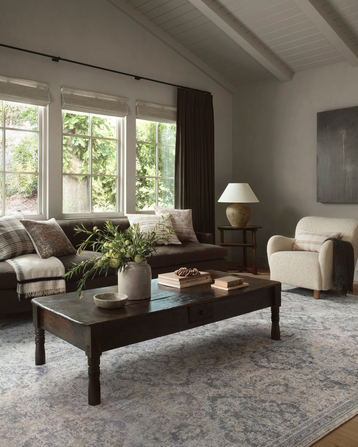 Amber Lewis x Loloi Zuma 5'-3" x 5'-3" Round Area Rug