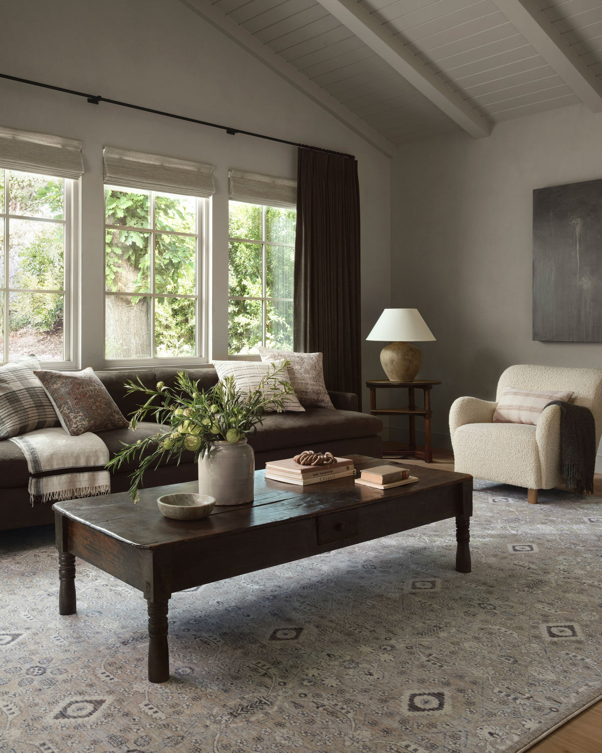Amber Lewis x Loloi Zuma 3'-0" x 3'-0" Round Accent Rug