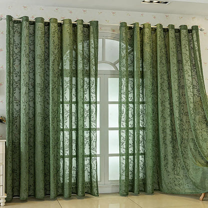 American Luxury Embroidered Vintage Window Curtains