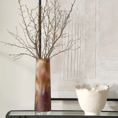 Swirled Mocha Vase