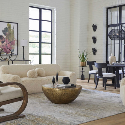 Hammered Gold Dome Coffee Table