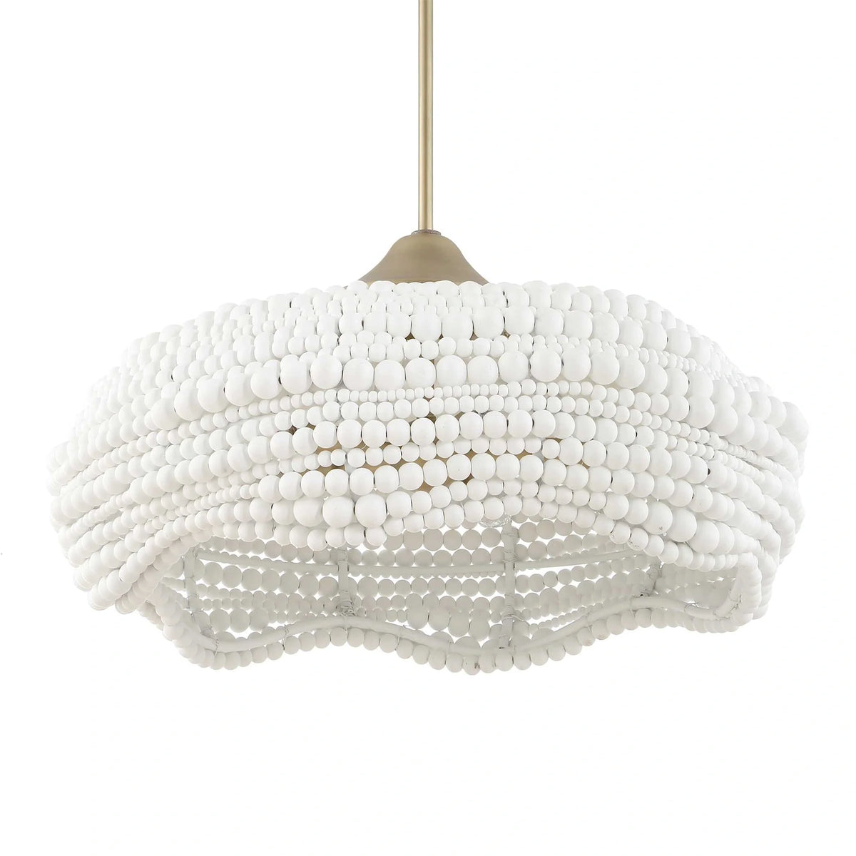 White Beaded Pendant