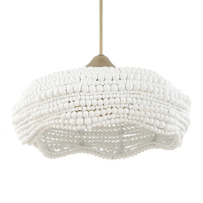 White Beaded Pendant