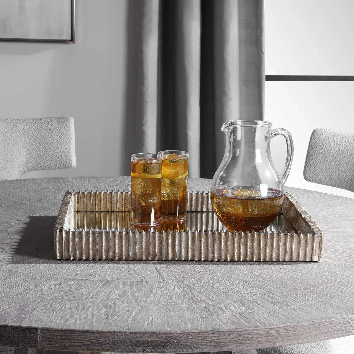 Silver Mirrored Tray