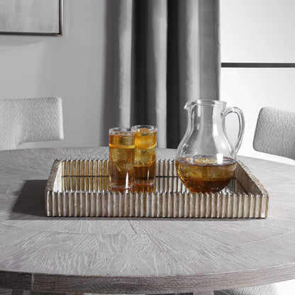 Silver Mirrored Tray