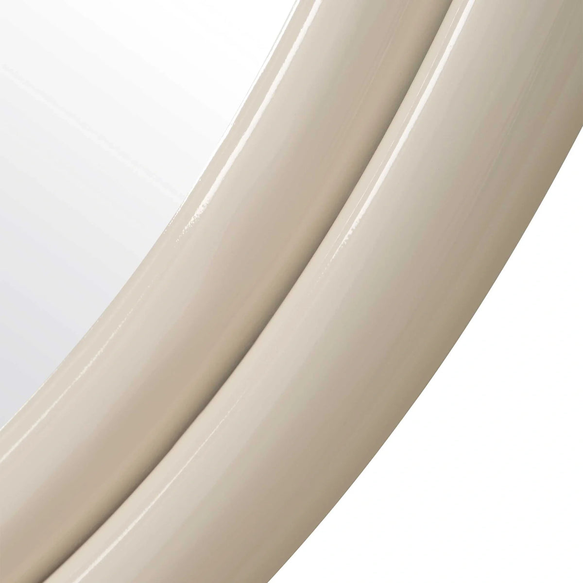 Warm White Round Mirror