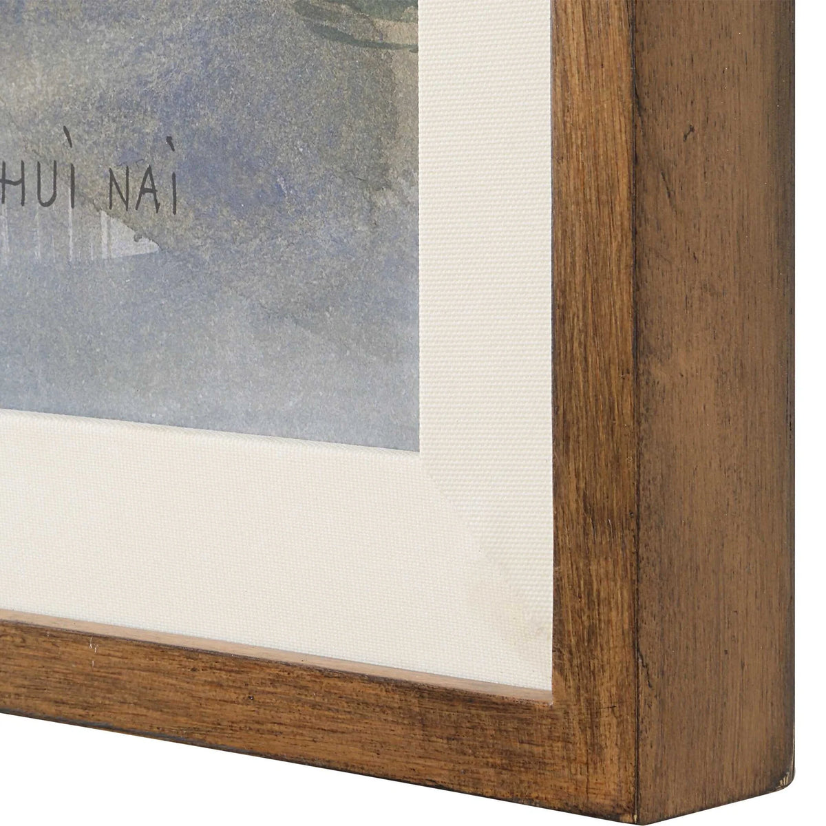 Framed River Landscape Print