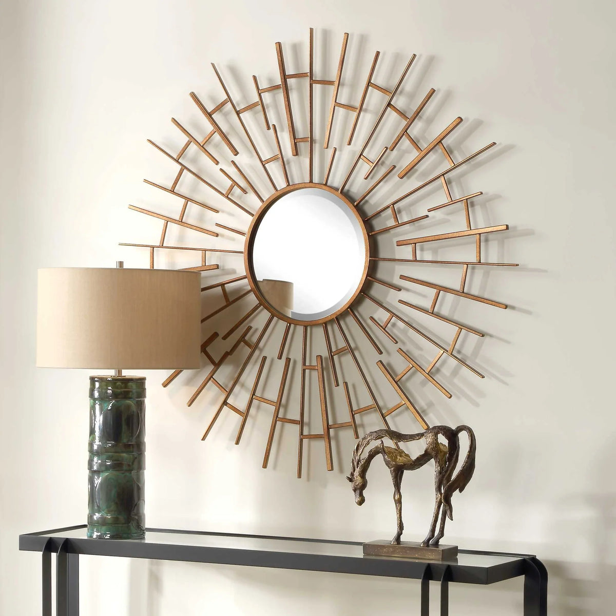 Bronze Round Mirror