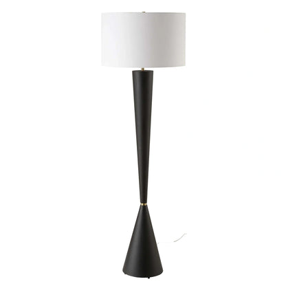 Black Tapered Floor Lamp