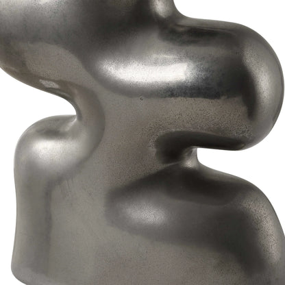 Tarnished Nickel Vases, Set of 2