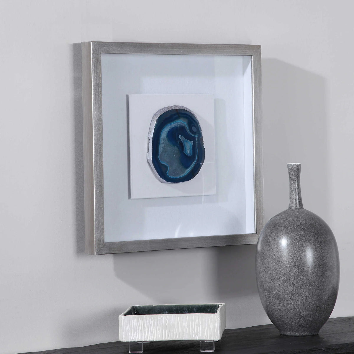 Blue Stone Shadow Box