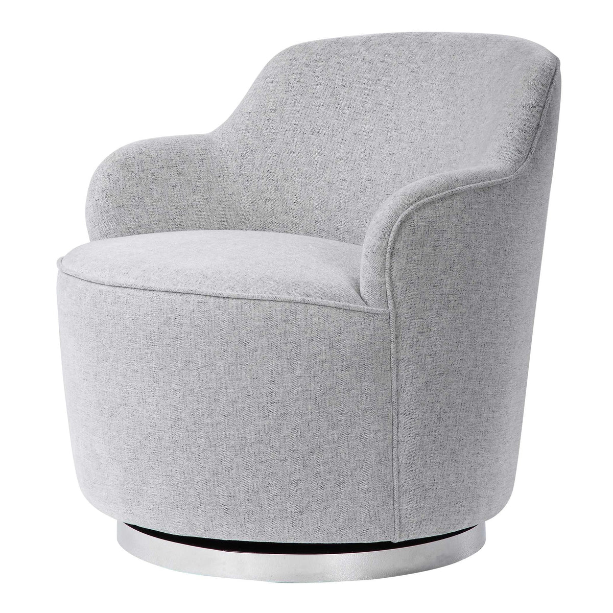 Woven Linen Swivel Chair