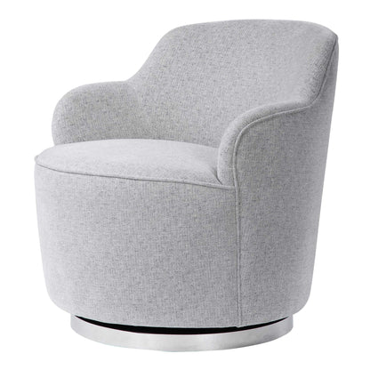 Woven Linen Swivel Chair