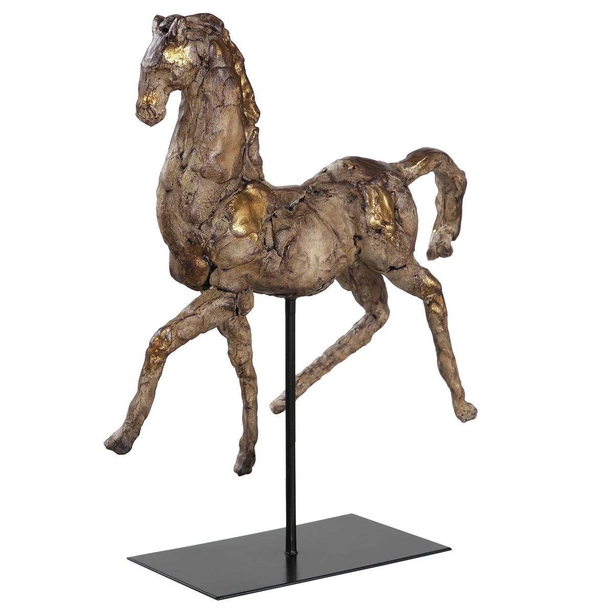 Golden Horse Sculpture