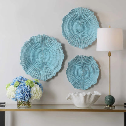 Sea Coral Wall Decor, Set of 3