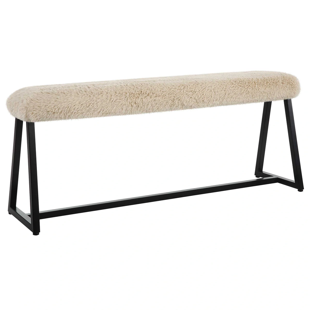 Sheepskin Bench